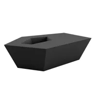 vondom - table basse de jardin faz - noir/mat/lxlxh 110x70x32cm