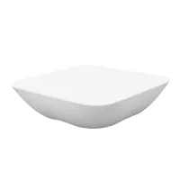 vondom - table basse de jardin pillow - blanc/mat/lxlxh 67x67x20cm