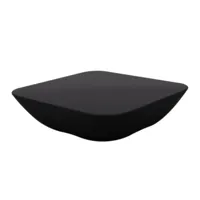 vondom - table basse de jardin pillow - noir/brillant/lxlxh 67x67x20cm