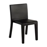 vondom - chaise de jardin jut - noir/mat/hxlxp 80x51x53cm/pour une utilisation intérieure et extérieure