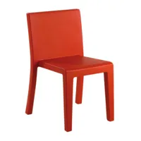 vondom - chaise de jardin jut - rouge/mat/hxlxp 80x51x53cm/pour une utilisation intérieure et extérieure
