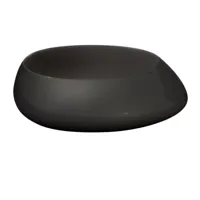 vondom - table d'appoint/table basse stone - noir/brillant/lxpxh 87x83x25cm