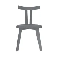 gervasoni - gray 23 - chaise - chêne teinté gris/laqué/lxhxp 49x80x47cm
