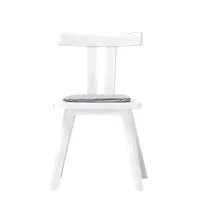 gervasoni - gray 23 - chaise - chêne teinté blanc/laqué/lxhxp 49x80x47cm/sans coussin de siège