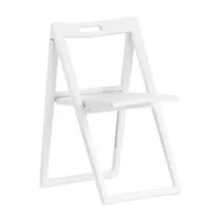 pedrali - chaise de jardin pliable enjoy 460 - blanc/hxlxp 77.5x49x50cm/uv-résistant