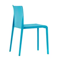 pedrali - chaise de jardin volt 670 - bleu/hxlxp 77.5x51x52.5cm