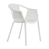 pedrali - chaise de jardin avec accoudoirs tatami 306 - blanc/uv-résistant/hxlxp 78x58x61.5cm/100% recyclable