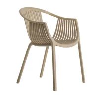 pedrali - chaise de jardin avec accoudoirs tatami 306 - sable/uv-résistant/hxlxp 78x58x61.5cm/100% recyclable