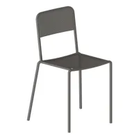 zeus - chaise ginger - fer micacé gris/métal déployé/laqué époxy/pxpxh 49x51x81cm/structure micacé gris 1,5x1,5cm