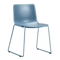 fredericia - chaise luge pato - orage/assise polypropylène/lxhxp 54,5x79x51cm/structure acier