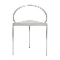 frama - chaise triangolo - acier inoxydable/lxhxp 48x69,2x40cm