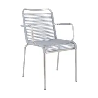 jan kurtz - chaise de jardin mya spaghetti - gris/lxhxp 57x85x57cm/charge maximale : 120 kg