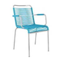 jan kurtz - chaise de jardin mya spaghetti - petrol/lxhxp 57x85x57cm/charge maximale : 120 kg