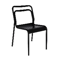 jan kurtz - chaise de jardin live - noir/lxhxp 45x82x40cm/charge maximale : 120 kg
