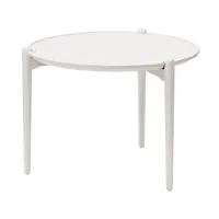 design house stockholm - table d'appoint aria high - blanc/hxø 46x60cm