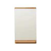 form & refine - miroir mural rim - chêne/huilé/lxhxp 40x67,5x10cm/avec étagère