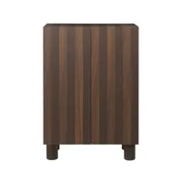 ferm living - armoire de rangement post - brun/fumé, huilé/lxhxp 92x134x42,5cm/deux étagères