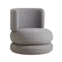 verpan - fauteuil easy - gris/étoffe kvadrat tonus 613/hxø 82,5x80cm
