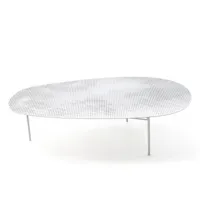 moroso - table d'appoint cloud h 30cm - blanc trafic/laqué/lxpxh 121x86x30cm