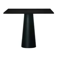 moooi - table moooi container 90x90cm - noir/hpl laminate/h 70cm