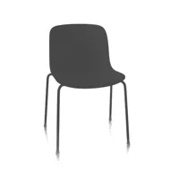 magis - magis troy - chaise de jardin - noir/pxhxp 56.5x80x51cm/châssis noir