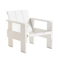 hay - chaise longue de jardin crate 77cm - blanc/laqué à base d'eau/lxpxh 77x58x64,5cm