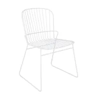 jan kurtz - chaise de jardin ferly - blanc/lxpxh 56x57x81cm 56x57x81cm lxbxh/charge maximale 120 kg
