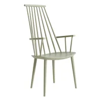 hay - chaise avec accoudoirs j110 hêtre - sauge/aqué à base d'eau/lxhxp 53x106x60cm