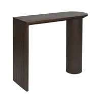 ferm living - table console pylo - foncé/teinté avec huile claire/lxhxp 100x85x36cm