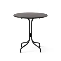 &tradition - table de jardin café thorvald sc96 - noir chaud/revêtu par poudre/h x ø 72x70cm