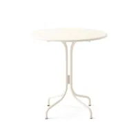 &tradition - table de jardin café thorvald sc96 - ivoire/revêtu par poudre/h x ø 72x70cm