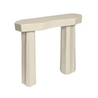 ferm living - table console staffa - ivoire/lxlxh 100,8x33,4x85cm/avec support mural