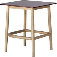 single curve low table | table basse en bois