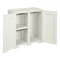 tontarelli - armoire simplex 2 portes avec 3 compartiments intérieurs en plastica