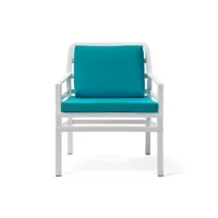 nardi - fauteuil de jardin en polypropylène coloré aria