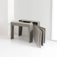 pezzani - table console moderne à rallonge marvel - arredinitaly