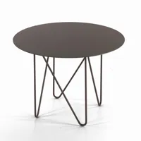 pezzani - table basse ronde en métal shape, personnalisez-la sur arredinitaly