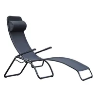 chaise longue fiam samba - edition limitée - noir