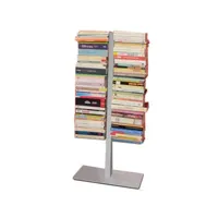 bibliothèque double booksbaum - argent - 91 cm