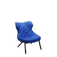fauteuil foliage - laine bleue - noir