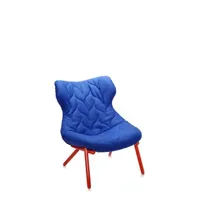 fauteuil foliage - laine bleue - rouge