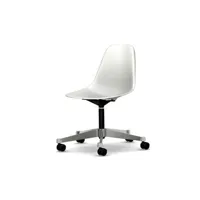 chaise de bureau eames plastic side pscc - blanc