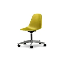 chaise de bureau eames plastic side pscc - moutarde