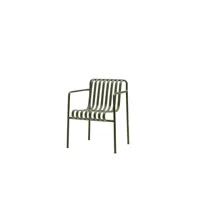 chaise avec accoudoirs palissade dining - olive