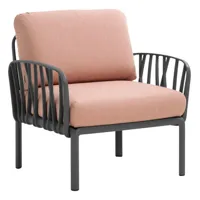 fauteuil komodo  - antracite - rosa quarzo