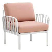 fauteuil komodo  - bianco - rosa quarzo