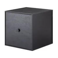module armoire frame 28 - frêne noir - avec porte
