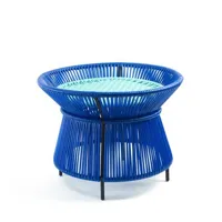 table corbeille caribe - bleu/menthe/noir