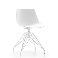 chaise pivotante lem - blanc