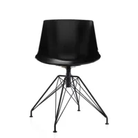 chaise pivotante lem - noir/gris